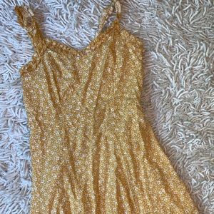 Yellow floral sundress